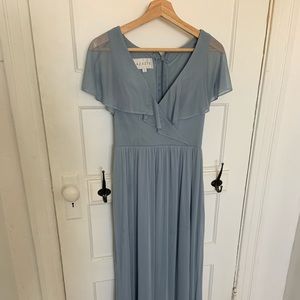 Azazie floor length bridesmaid dress